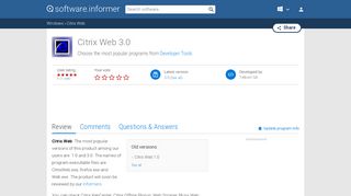 
                            6. Citrix Web software and downloads (CitrixWeb.exe)