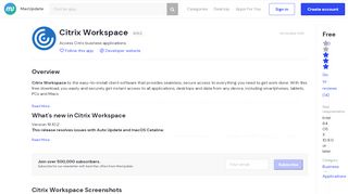 
                            4. Citrix Workspace 19.1.0 free download for Mac | MacUpdate