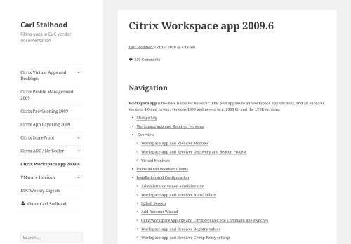 
                            8. Citrix Workspace app 1812 – Carl Stalhood