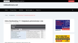 
                            4. Citrix XenDesktop 7.1 Helpdesk administrator role - - Rob Beekmans