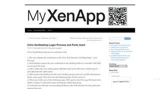 
                            8. Citrix XenDesktop Login Process and Ports Used | MyXenApp