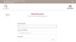 
                            12. Citroën | Reset Password