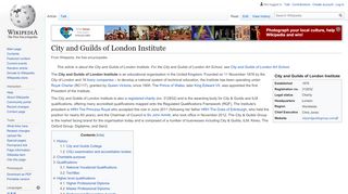 
                            5. City and Guilds of London Institute - Wikipedia