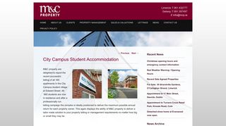 
                            3. City Campus Student Accommodation | M&C Property