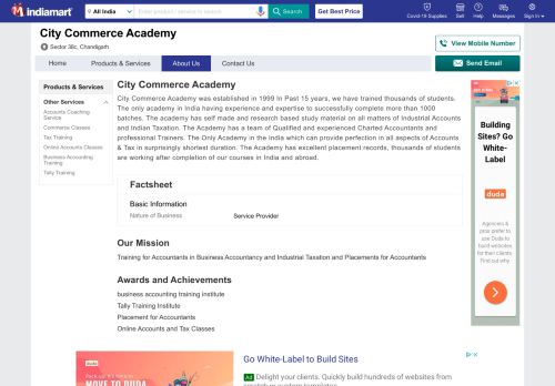 
                            12. City Commerce Academy - Service Provider from Sector 38c ...
