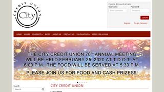 
                            9. City Credit Union: Home