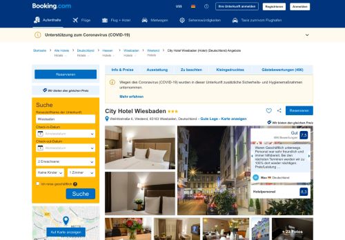 
                            3. City Hotel Wiesbaden (Deutschland Wiesbaden) - Booking.com