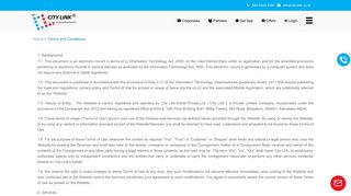
                            8. City Link Truck booking Terms and conditions