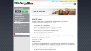 
                            6. City National Bank of Florida - Online Services