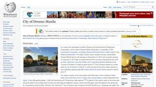 
                            8. City of Dreams Manila - Wikipedia