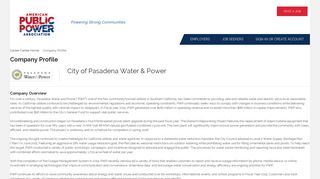 
                            9. City of Pasadena Water & Power Employer Profile - PublicPower.org