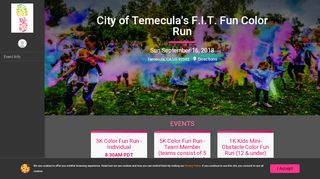 
                            12. City of Temecula's F.I.T. Fun Color Run