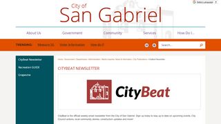 
                            13. CityBeat Newsletter | San Gabriel, CA - Official Website