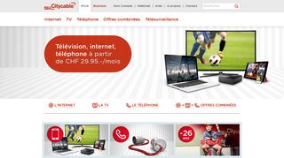 
                            2. Citycable: Internet, TV, Téléphone