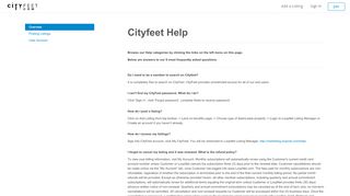 
                            8. CityFeet.com Help Overview