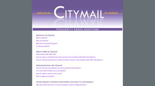 
                            12. Citymail FAQs - The City University of New York