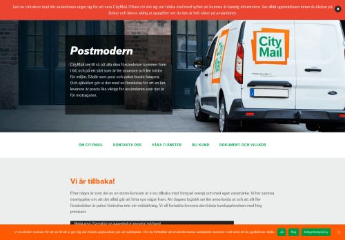 
                            3. CityMail - smartare leverans av post och paket