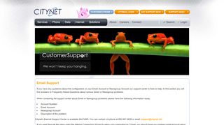 
                            1. Citynet - Email Support - Voice, Data, Internet Provider.