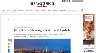 
                            5. Civey-Umfragen für den Tagesspiegel: Die politische Stimmung in ...