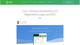 
                            12. Civic: The New Standard for ICO Registration, Login, and KYC