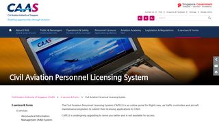 
                            7. Civil Aviation Personnel Licensing System