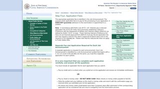 
                            11. Civil Service Commission | Step Four: Application Fees