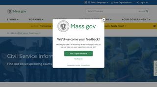 
                            6. Civil Service Information | Mass.gov