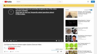 
                            12. Civil Service Pension Scheme alpha Options Exercise Video - YouTube