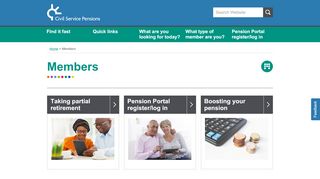 
                            3. Civil Service Pensions : Members