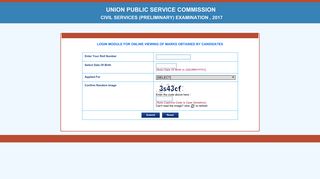 
                            1. Civil Services Marksheet - Union Public Service Commission