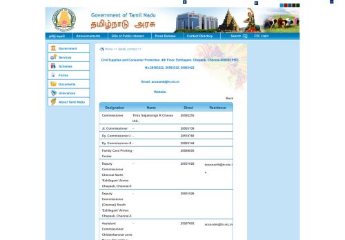 
                            6. Civil Supplies and Consumer Protection Commissionerate