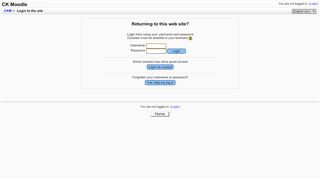 
                            5. CK Moodle: Login to the site