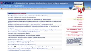 
                            12. CKalender - Leistungsüberblick