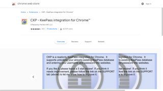 
                            2. CKP - KeePass integration for Chrome™ - Google Chrome