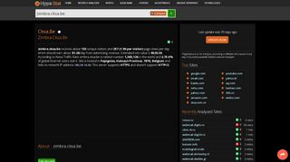 
                            11. Cksa.be - Zimbra: Zimbra Web Client Sign In - traffic statistics - HypeStat