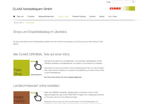 
                            13. CLAAS Nordostbayern GmbH | Anwendungen - Service + Teile
