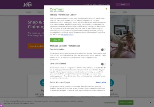 
                            12. Claim for Health & Medical Expenses with Snap & Send - VHI
