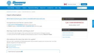 
                            10. Claim Information | Canada - Wawanesa insurance
