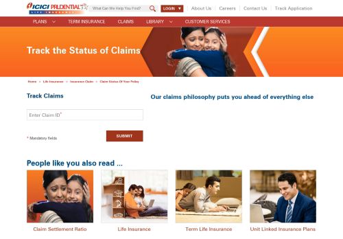 
                            5. Claim Status: Track Your Claim Status Online - ICICI Prudential