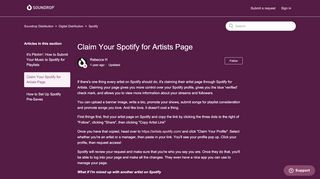 
                            12. Claim Your Spotify for Artists Page – Soundrop Distribution