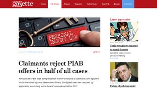 
                            6. Claimants reject PIAB offers in half of all cases