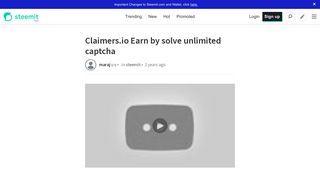 
                            4. Claimers.io Earn by solve unlimited captcha — Steemit