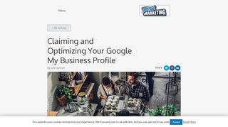
                            5. Claiming and Optimizing Your Google My Business Profile