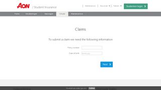 
                            9. Claims - Aon Student Insurance