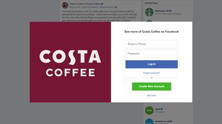 
                            3. Claire Collier - I am having problems with my Costa app... | Facebook