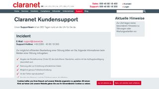 
                            1. Claranet Kundensupport | Claranet Deutschland