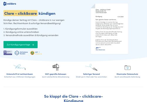 
                            8. Clare Versicherung Allianz online & kostenlos kündigen - Volders