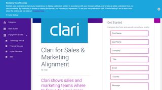 
                            7. Clari for Sales & Marketing Alignment » Marketo LaunchPoint®