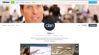 
                            8. Clari on Vimeo