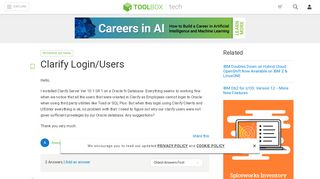 
                            8. Clarify Login/Users - IT Toolbox
